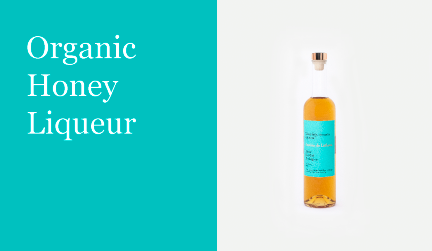 Organic honey liqueur justina